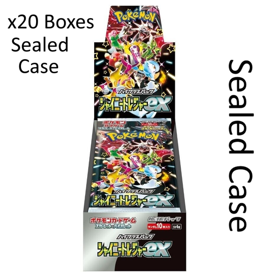 Pokemon Scarlet & Violet Japanese Shiny Treasure Booster Box Case sv4a