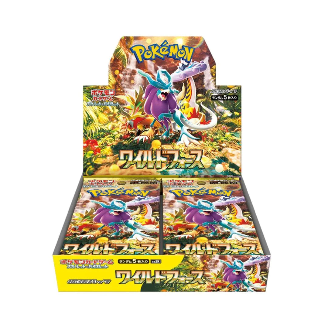 Pokemon Scarlet & Violet Japanese Wild Force Booster Box sv5k