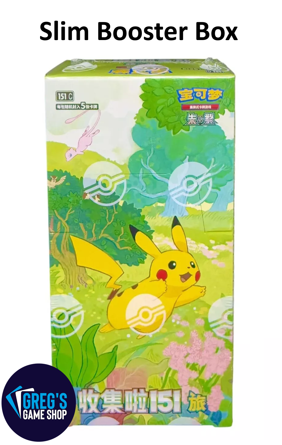 Pokemon Simplified Chinese 151 Journey (vol 1) Slim Booster Box 151C