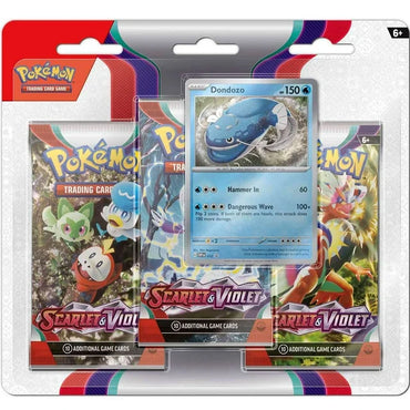 Pokemon Scarlet & Violet Base 3 Pack Blister - Style May Vary