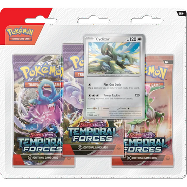 Pokemon Scarlet & Violet Temporal Forces 3 Pack Blister - Style May Vary